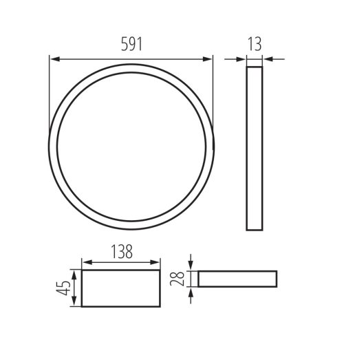 Kanlux AVAR 60x60cm-es, 40W-os LED panel irodai világításhoz, természetes fehér fénnyel