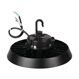Kanlux HB PRO STRONG 200W-os, 1-10V dimmelhető ipari LED csarnokvilágító (High Bay), fekete robusztus alumínium házzal.