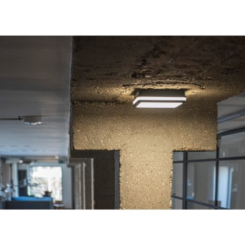 BENO kültéri mennyezeti LED lámpa 18W 1400lm 4000K Grafit Négyzet