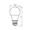 E27 fényerőszabályozható LED izzó 10,5W 1060lm Természetes fehér A60 IQLED-Kanlux