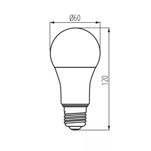 E27 fényerőszabályozható LED izzó 13,6W 1521lm Meleg fehér A60 IQLED-Kanlux