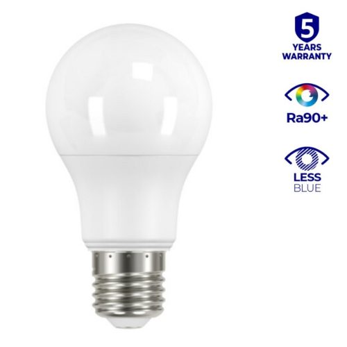 Kanlux IQ-LED Life szembarát LED fényforrás, Less Blue, E27, 7,2W 806 lumen, meleg fehér