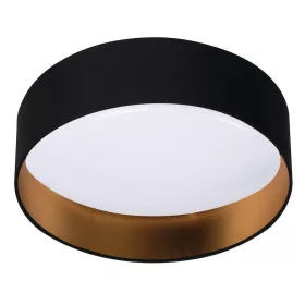  Mennyezeti lámpa szövet burával 17,5W 1500lm 3000K Fekete/Arany RIFA LED