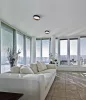 Mennyezeti lámpa szövet burával 17,5W 1500lm 3000K Fekete/Arany RIFA LED