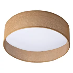   Mennyezeti lámpa szövet burával 17,5W 1500lm 3000K Barna RIFA LED