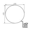 STONO Kerti Gömb Lámpatest 39cm E27 - KANLUX