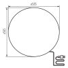 STONO Kerti Gömb Lámpatest 59cm E27 - KANLUX