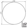 STONO Kerti Gömb Lámpatest 78cm E27 - KANLUX