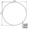 STONO Kerti Gömb Lámpatest 78cm E27 - KANLUX