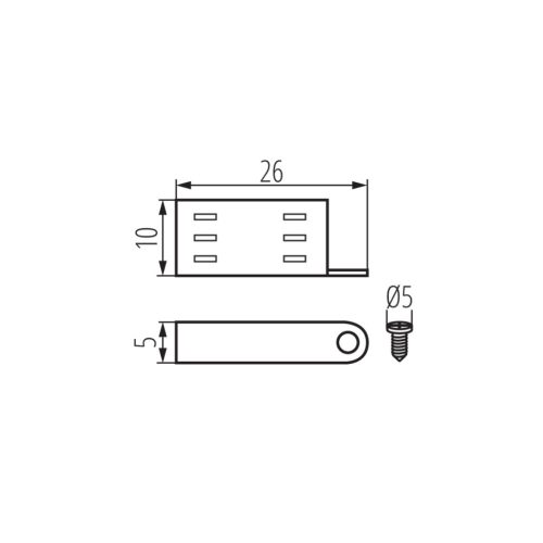 Rögzítő klipsz szett Kanlux Neon LED szalaghoz (20db)
