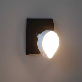   Kanlux ULOV éjszakai irányfény alkonykapcsolóval és fényerőszabályzással, Meleg fehér 0,5W