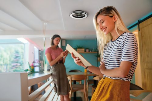 PLAVE LED mennyezeti ventilátor lámpa CCT Ø48,5mm 48W-Kanlux