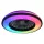 RGB LED ventilátoros lámpa Ø485 mm – PLAVE – távirányítóval és állítható színhőmérséklettel