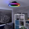 RGB LED ventilátoros lámpa Ø485 mm – PLAVE – távirányítóval és állítható színhőmérséklettel