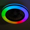 RGB LED ventilátoros lámpa Ø485 mm – PLAVE – távirányítóval és állítható színhőmérséklettel