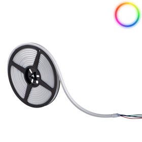 Hajlítható RGB Neon Flex LED szalag, ami homogén, pontmentes fényt ad egyedi feliratokhoz