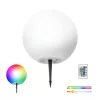 Kobi Garden Ball 30cm-es napelemes LED gömb lámpa, ami a kertben világít RGB és meleg fehér fénnyel