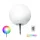 Kobi Garden Ball 30cm-es napelemes LED gömb lámpa, ami a kertben világít RGB és meleg fehér fénnyel
