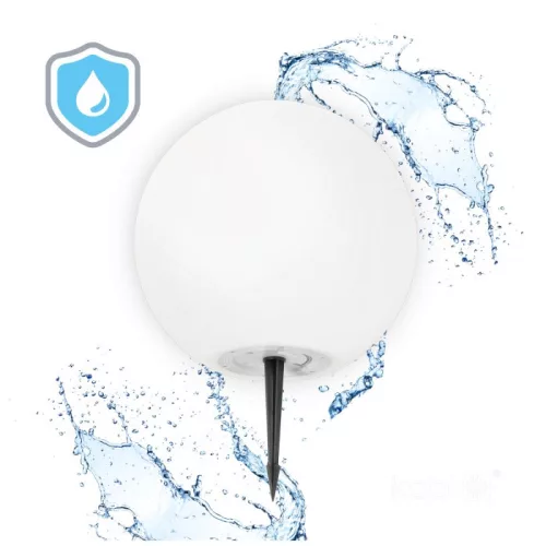 Kobi Garden Ball 30cm-es napelemes LED gömb lámpa, ami a kertben világít RGB és meleg fehér fénnyel