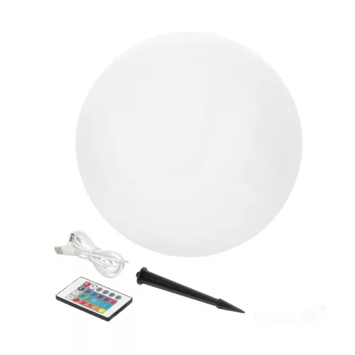 Kobi Garden Ball 30cm-es napelemes LED gömb lámpa, ami a kertben világít RGB és meleg fehér fénnyel