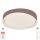 SMART LED mennyezeti lámpa WiFi+távirányító Ø50cm 48W állítható színhőmérséklet (CCT) 5600lm - Kávé szín