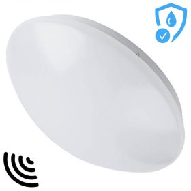   Mozgásérzékelős mennyezeti LED lámpa Ø26cm 12W természetes fehér IP44