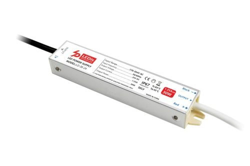 LEDis vízálló LED tápegység 30W 24V, IP67, LD-30-24 5 év garancia