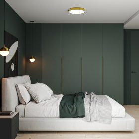   GTV ATO LED mennyezeti lámpa 32W 4000K 40cm 2560lm IP54 arany