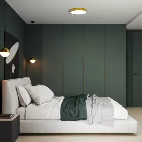   GTV ATO LED mennyezeti lámpa 32W 4000K 40cm 2560lm IP54 arany