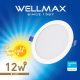 Wellmax LED panel 12W 1200lm SAMSUNG LED 4000K Ø167mm kör