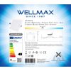 Wellmax LED panel 12W 1200lm SAMSUNG LED 4000K 167mm négyzet