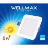 Wellmax LED panel 6W 270lm SAMSUNG LED 4000K 117mm négyzet