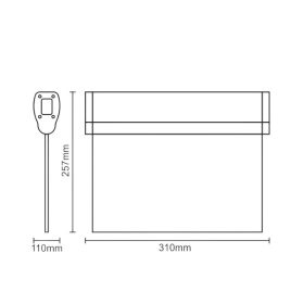  Multifunkcionális kijáratjelző lámpa 1000mAh akkumulátorral