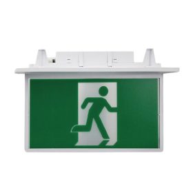   Gipszkartonba süllyeszthető kijáratjelző lámpa 1300mAh akkumulátorral