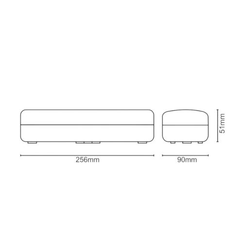 Fali EXIT lámpa 600mAh akkumulátorral IK08