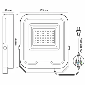 Smart RGB CCT LED reflektor 30W IP65
