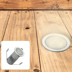 Ø18mm-es süllyeszthető LED padlóvilágítás, IP67 vízálló, járható felületre, természetes fehér fénnyel