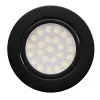 UltraLux 4W beépíthető vízálló LED bútor spotlámpa 220V fekete kerettel
