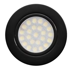 UltraLux 4W beépíthető vízálló LED bútor spotlámpa 220V fekete kerettel