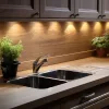 UltraLux 4W beépíthető vízálló LED bútor spotlámpa 220V króm kerettel