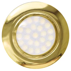UltraLux 4W beépíthető vízálló LED bútor spotlámpa 220V arany kerettel