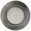 UltraLux 4W beépíthető vízálló LED bútor spotlámpa 220V szatén nikkel kerettel