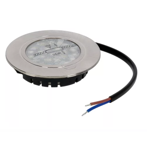 UltraLux 4W beépíthető vízálló LED bútor spotlámpa 220V szatén nikkel kerettel