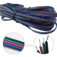 4 eres lapos RGB LED szalag vezeték és kábel 4x0.5mm keresztmetszettel toldáshoz és bekötéshez