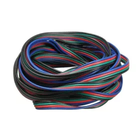 4 eres lapos RGB LED szalag vezeték és kábel 4x0.5mm keresztmetszettel toldáshoz és bekötéshez