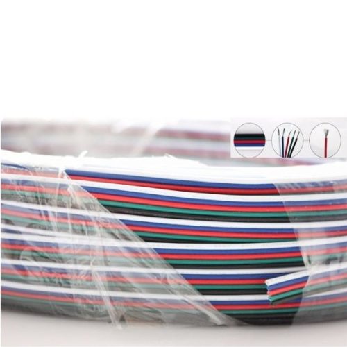  5 eres RGBW vezeték LED szalaghoz 0.5mm2