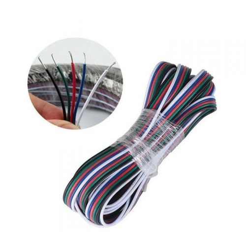  5 eres RGBW vezeték LED szalaghoz 0.5mm2