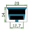 FlexPro hajlítható szilikon LED profil 12mm-es LED szalagokhoz DIY-S2014 IP65