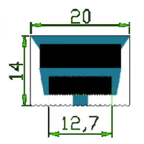   FlexPro hajlítható szilikon LED profil 12mm-es LED szalagokhoz DIY-S2014 IP65