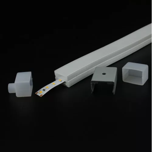FlexPro hajlítható szilikon LED profil 12mm-es LED szalagokhoz DIY-S2014 IP65